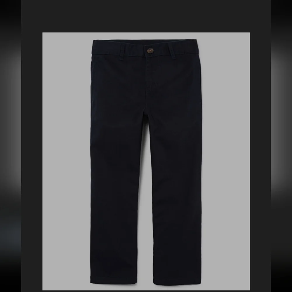 The Children's Place Boys slim fit uniform pants, slim 8, navy